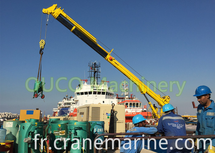 1t30m telescopic crane installation at user's site